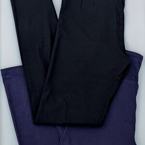 COPY - 2pk Bundle Tween LuLaRoe Solid Leggings 1x Black + 1 Navy Blue Fit Kids …